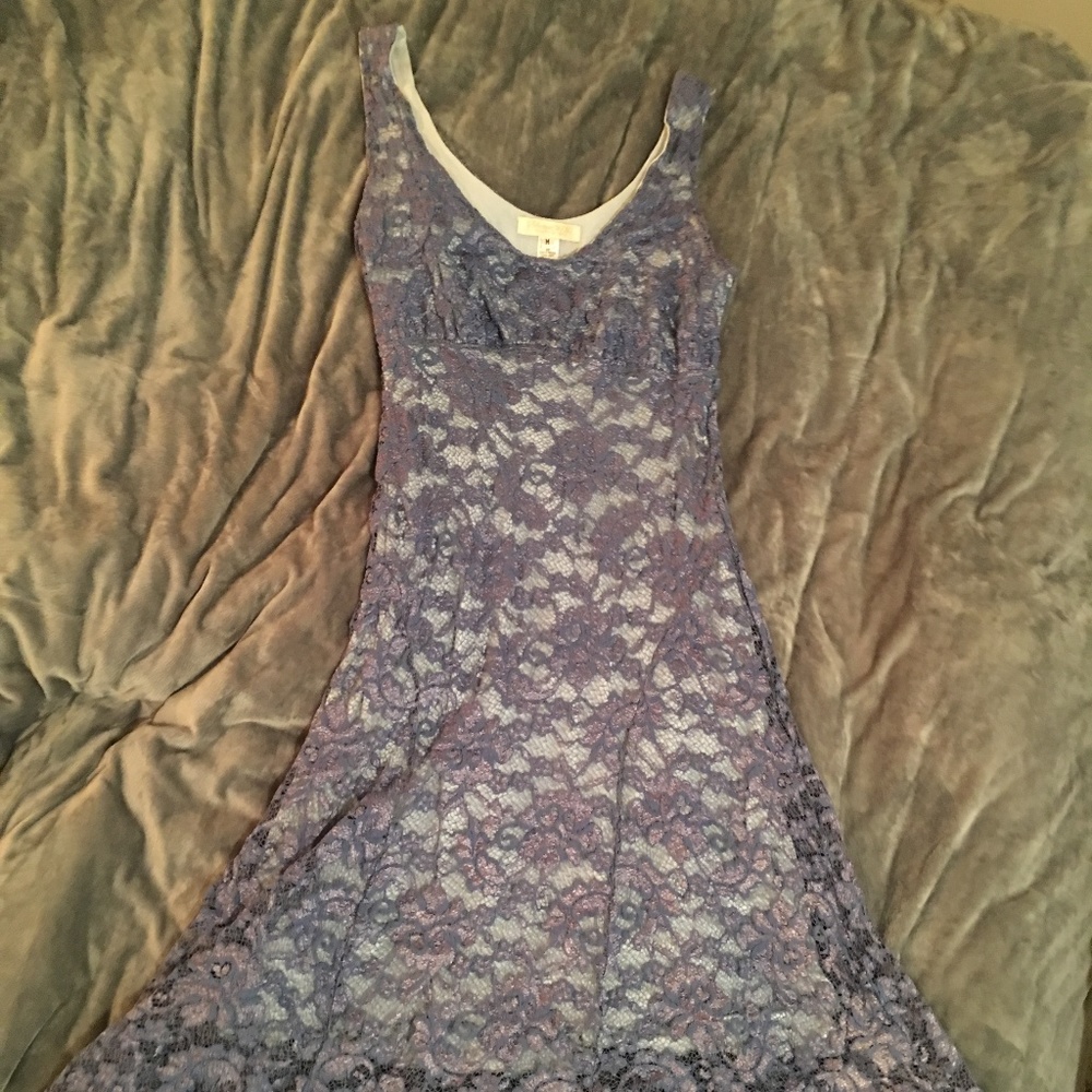 Vintage Lace Overlay Dress
